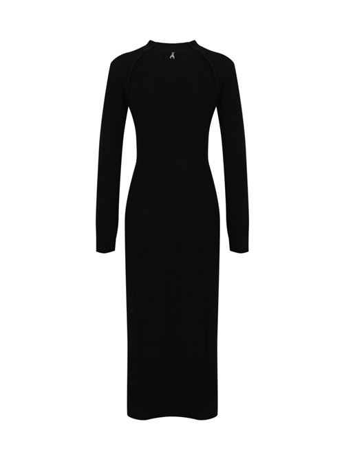 Abito midi in misto lana nero Patrizia Pepe | 2A2833 K9O3AK103